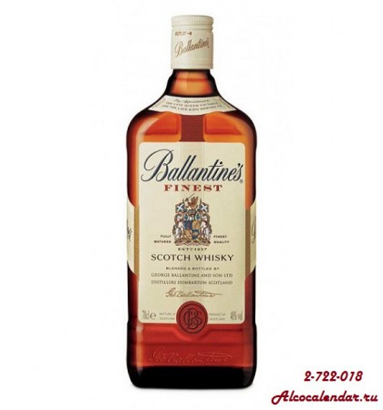 Ballantine’s Finest (Шотландия) Купажированный 1000мл - 1300р.