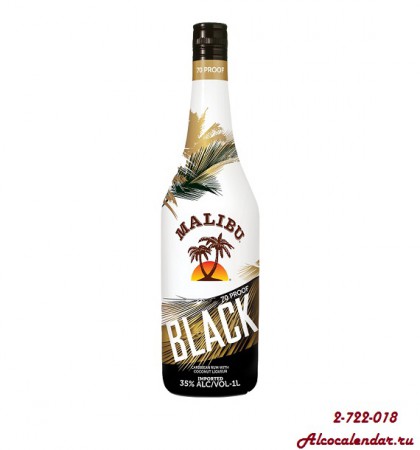 MALIBU BLACK 35% Черный ром+кокосовое молочко. 1000мл. - 1300р. 