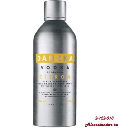 «Danzka Citron» - очень деликатная водка с приятно смягчающим привкусом лимона. 1000ml.-1000р.