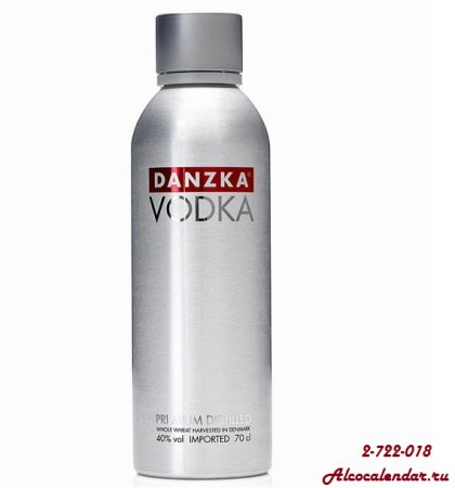 Danzka Водка Данска приобрела мировую известность, как кристально чистая водка с мягким вкусом, разлитая в стильные аллюминевые бутылки в виде термоса. 1000мл.-1000р.